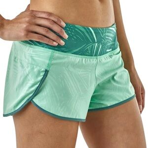 Patagonia Teal and Navy Women's Athletic Shorts